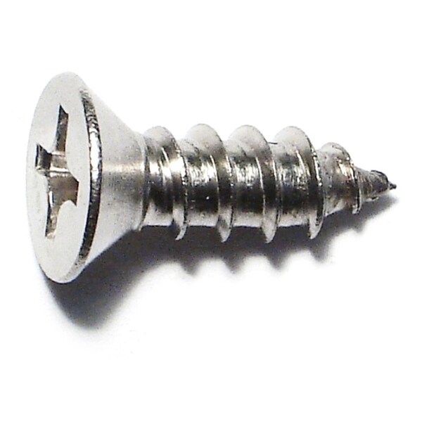 Midwest Fastener Sheet Metal Screw, #14 x 3/4 in, 18-8 Stainless Steel Flat Head Phillips Drive, 20 PK 34002 - main